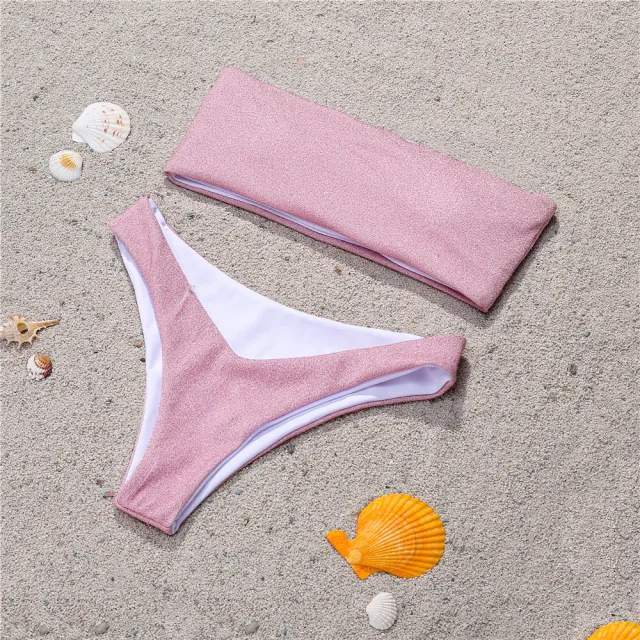 Tube top bikini Pink - Shop at LoveMi