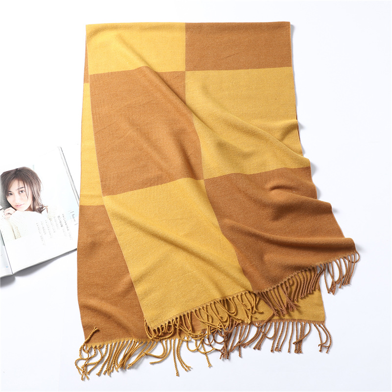 Ladies Fashion Color Block Scarf