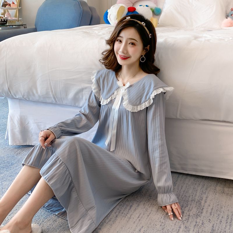 Title 2, Cotton long sleeved cute nightdress