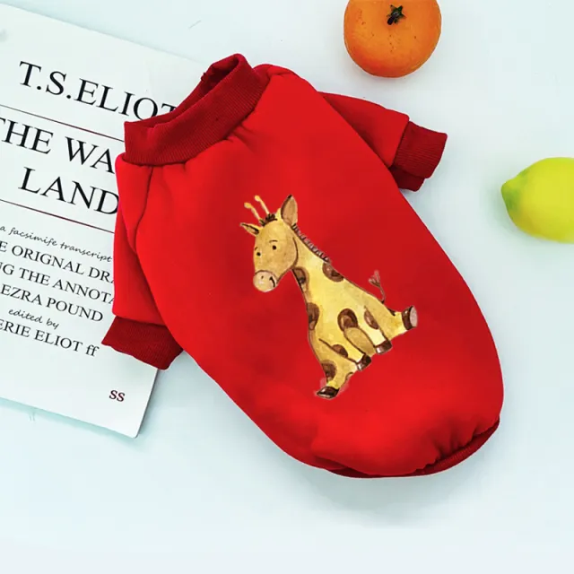 Teddy two legged fleece sweater Red - Shop at LoveMi