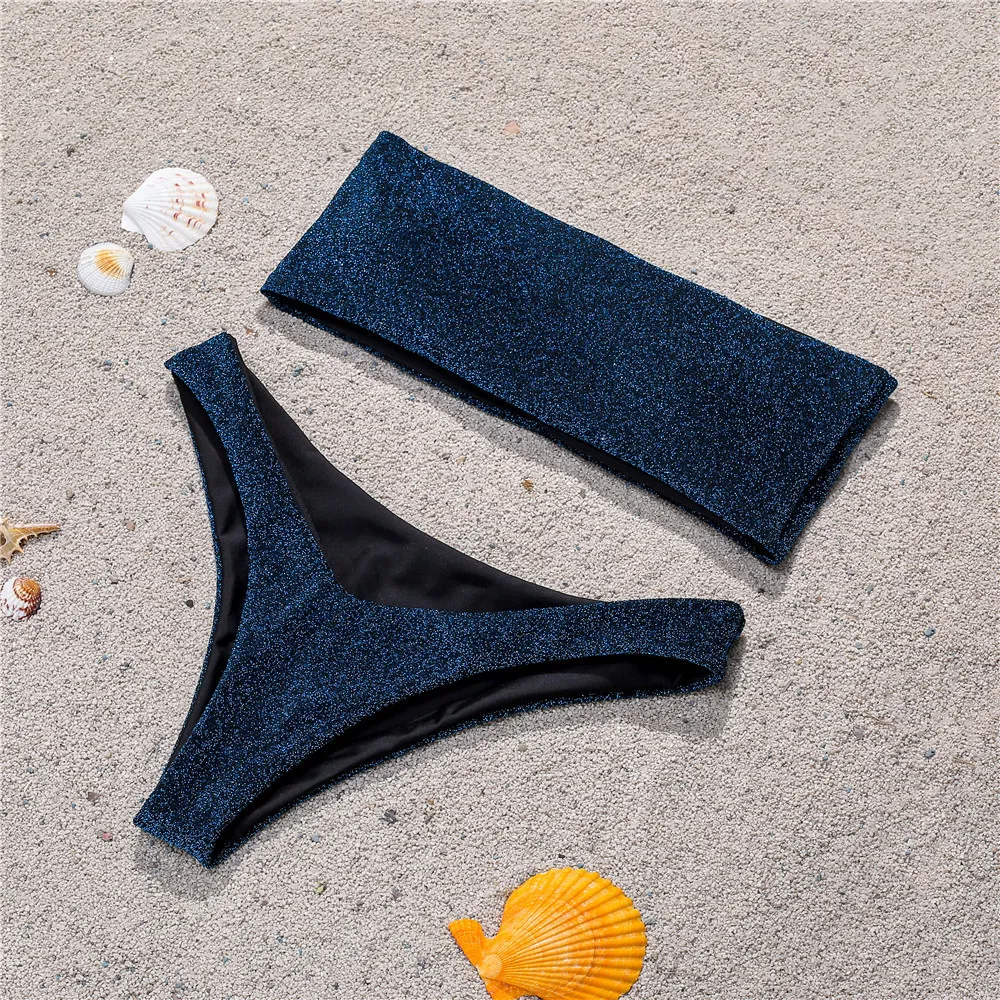 Tube top bikini - Blue