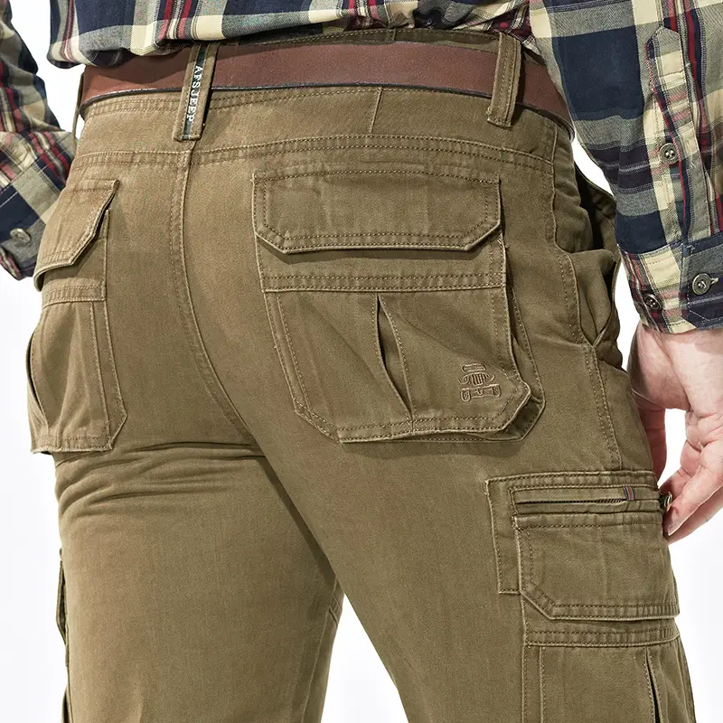 Multi-pocket multi-pocket casual pants