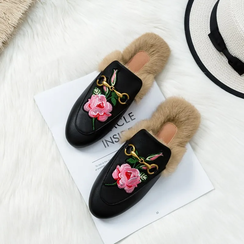 Wear flat bunny shoes in autumn and winter - Fresh Flowers-34