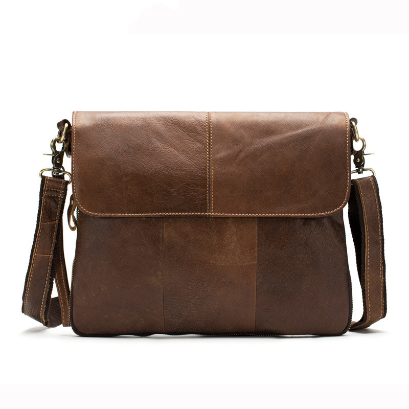 Men's business flap shoulder bag Brown - Shop at LoveMi
