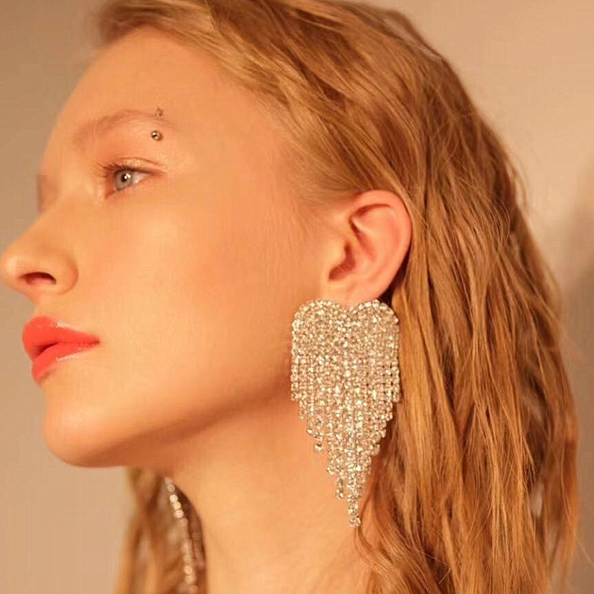 Love tassel earrings