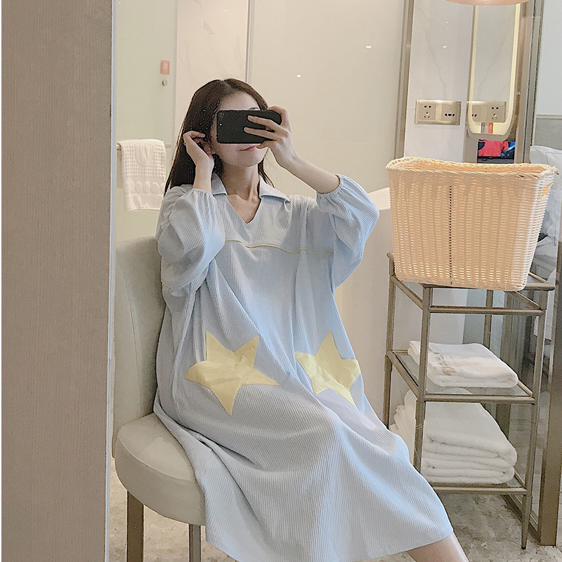 Title 5, Cotton long sleeved cute nightdress