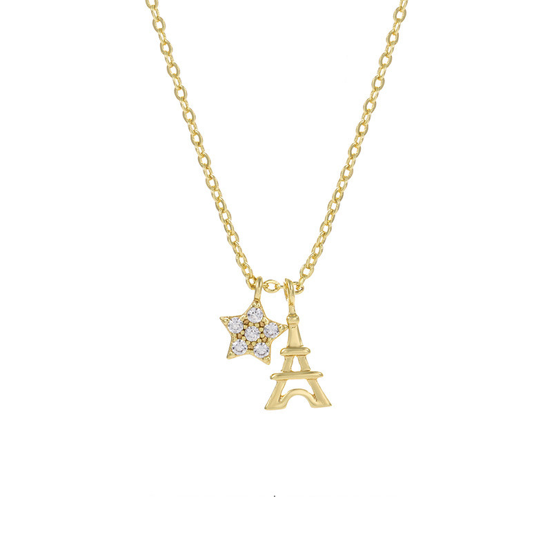 Eiffel Tower Star Female Necklace