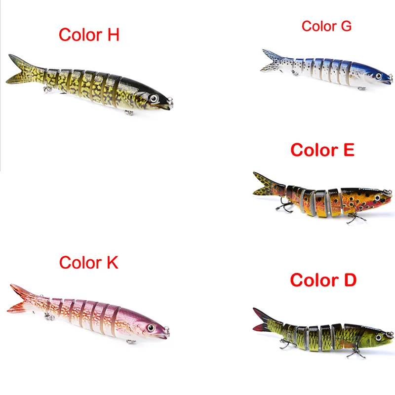 Pike Fishing Lures Artificial Multi Jointed Sections Hard Bait Trolling Pike Carp Fishing Tools – image 5