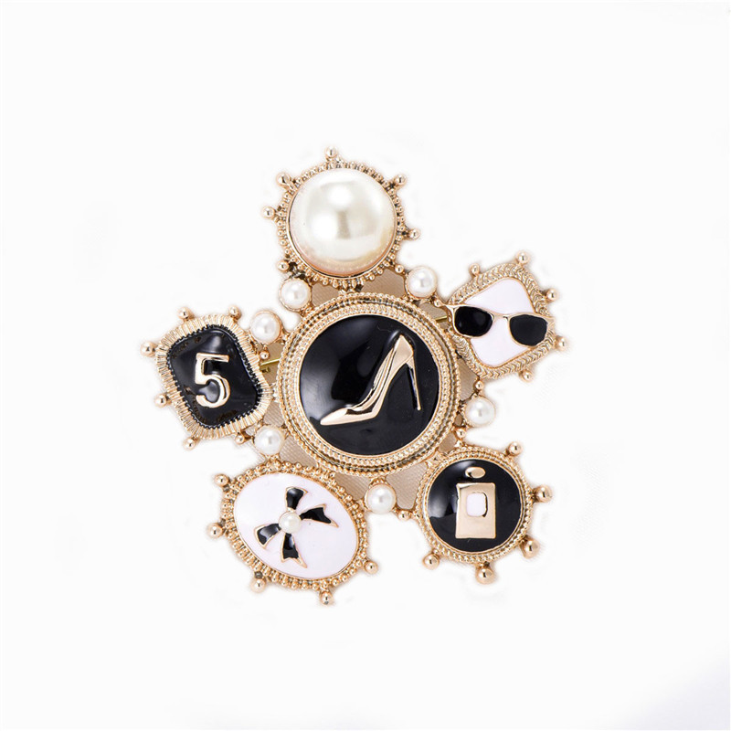 Gold-Tone Snowflake Brooch