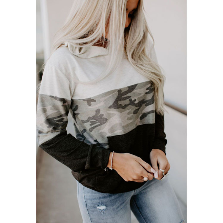 Color block casual pullover sweater