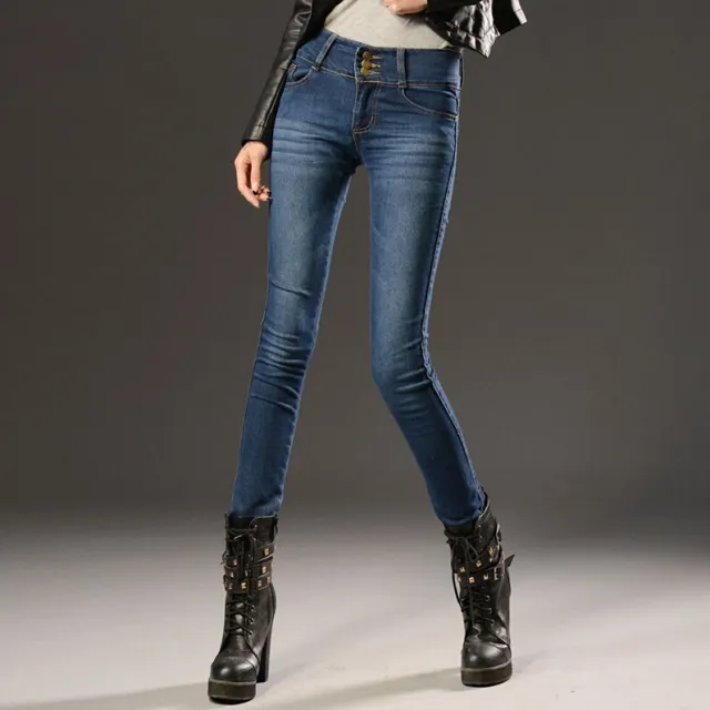 Row high rise jeans Navy - Shop at LoveMi
