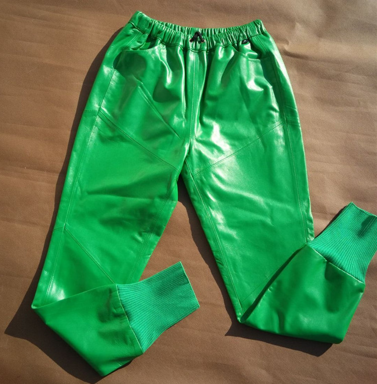 Sheepskin full leather trousers