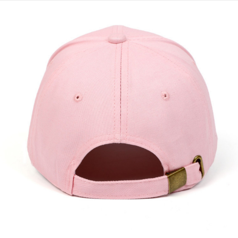 Cotton embroidery peach baseball cap