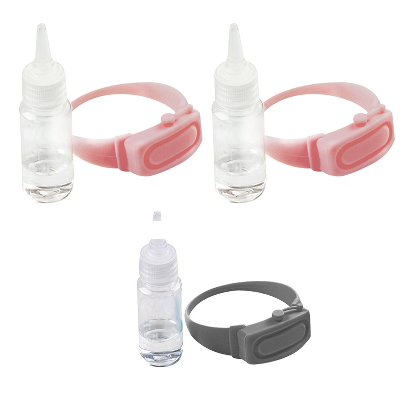 Silicone hand sanitizer bracelet set