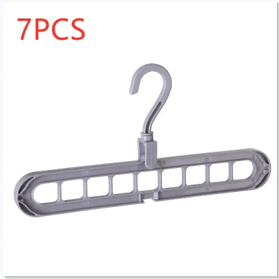 9 hole Clothes Hanger Organizer Space Saving Hanger Gray7Pc - Shop at LoveMi