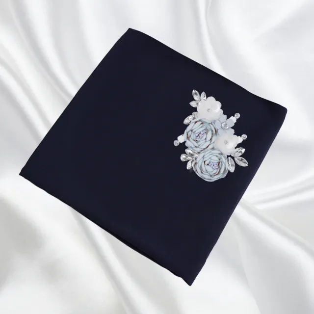 Muslim scarf handmade Navy Blue - Shop at LoveMi