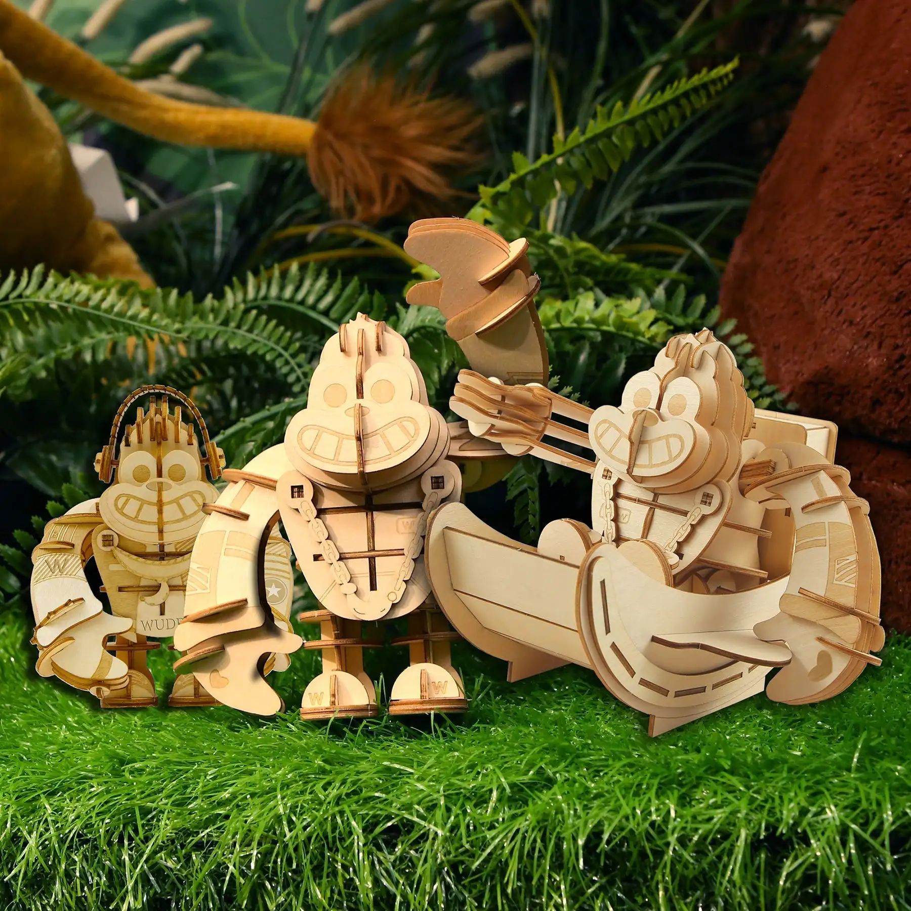 Wooden DIY toy model
