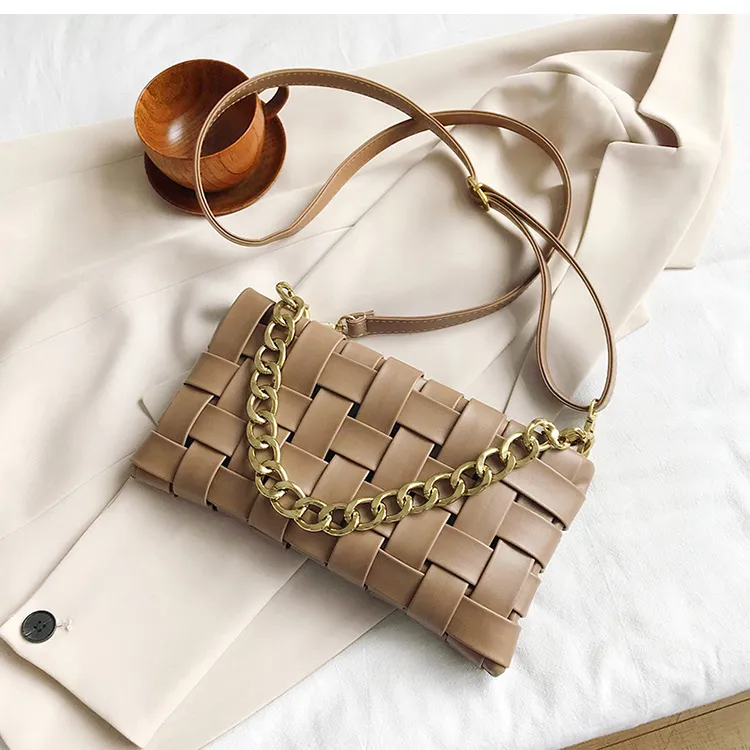 All-match one-shoulder armpit bag - Khaki
