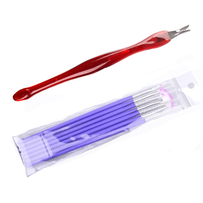 Fashion nail extension glue set fiber glass