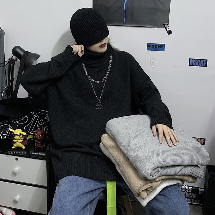Harajuku style turtleneck sweater