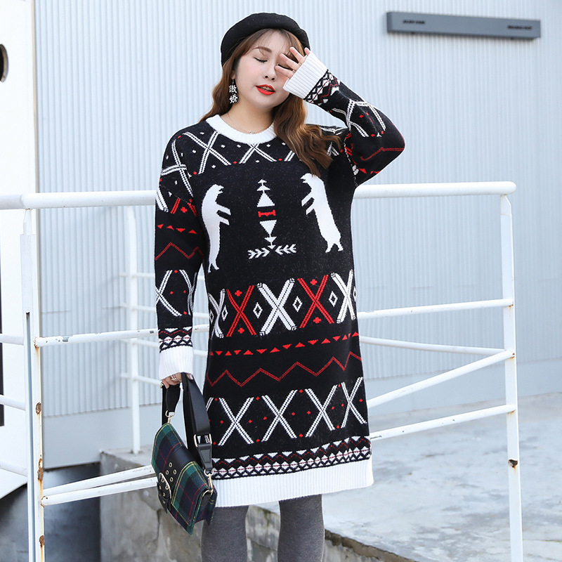 Christmas knitted skirt