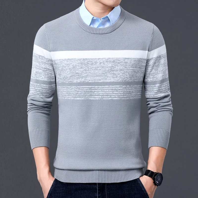 Shirt collar sweater
