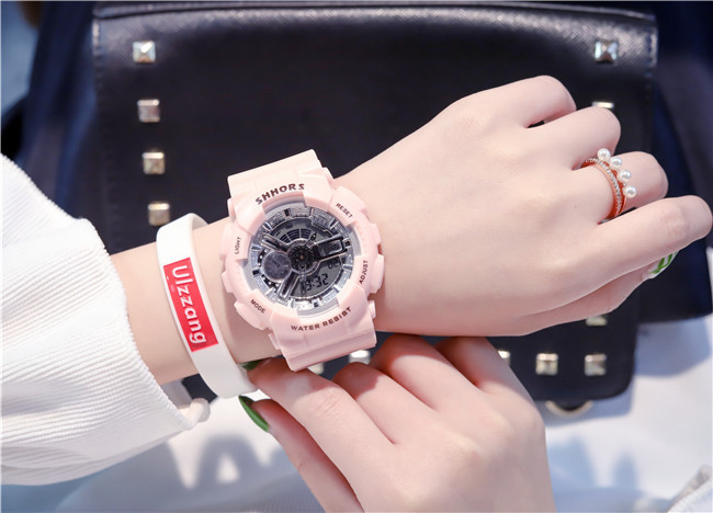 Pink belt silver