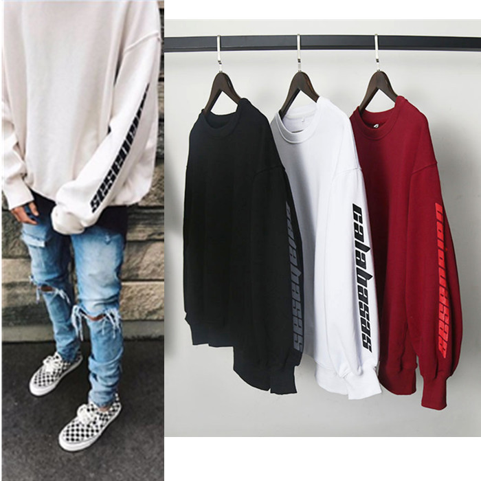 Round neck pullover long sleeves