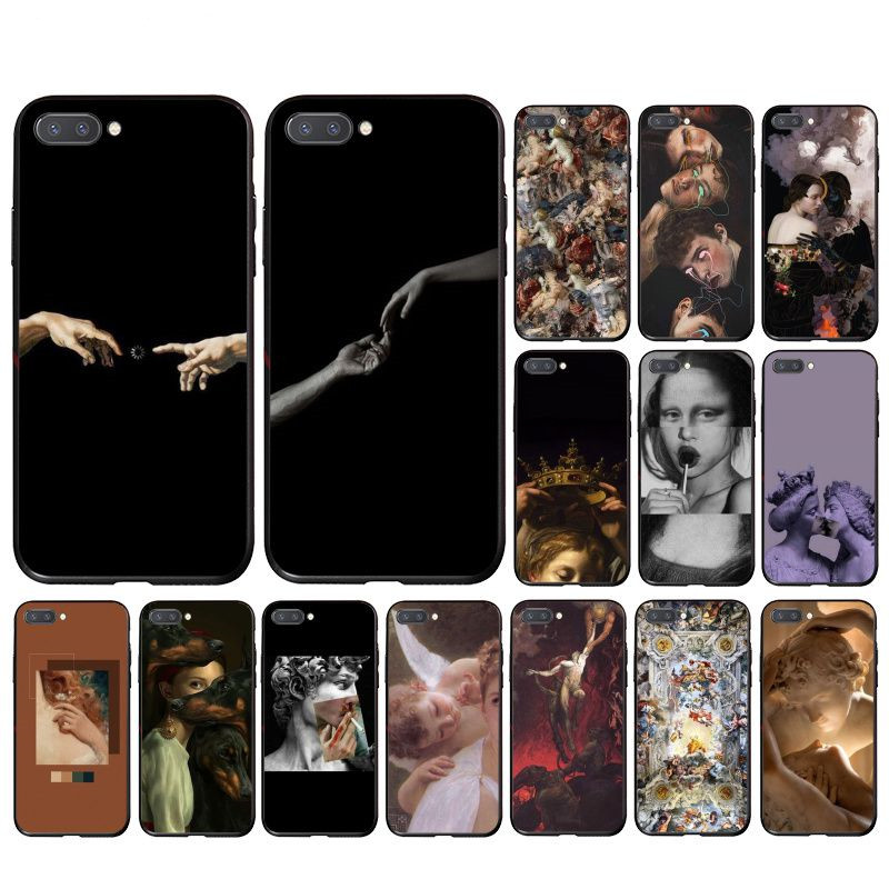 Retro oil painting virgin mobile phone case - Image 2
