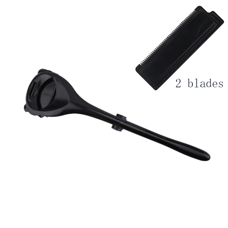 Men Back Shaver 2.0 Back Hair Shaver Two Head Blade Foldable Trimmer Body Leg Ra - Picture 8 of 27