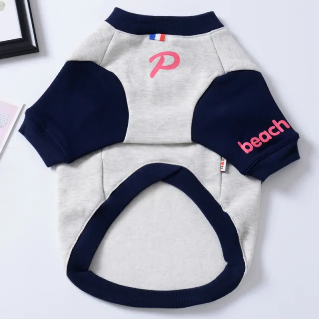 Casual Teddy Dog Sweatshirt Blue - Shop at LoveMi
