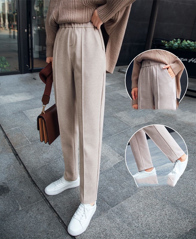 Women's straight thin harem pants