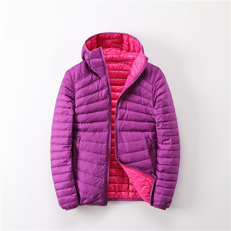Double-sided lightweight down jacket