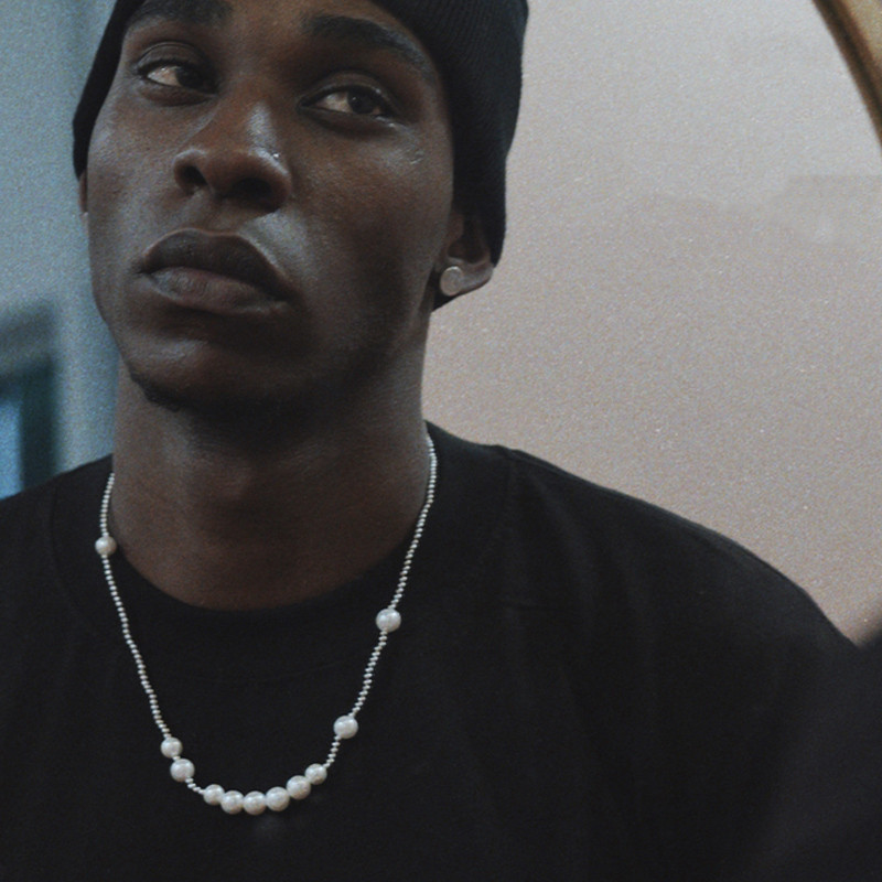 Natural shell beads pearl necklace