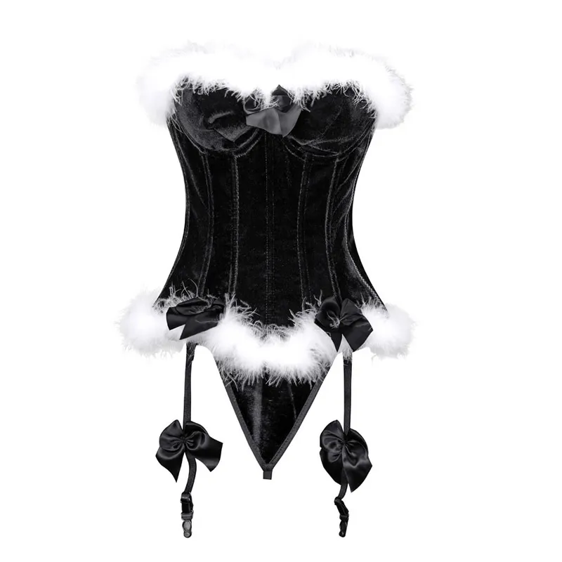 Christmas Shapewear Chest Support Costume - Black