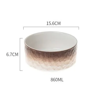 Nordic style creative ceramic bowl - Brown1