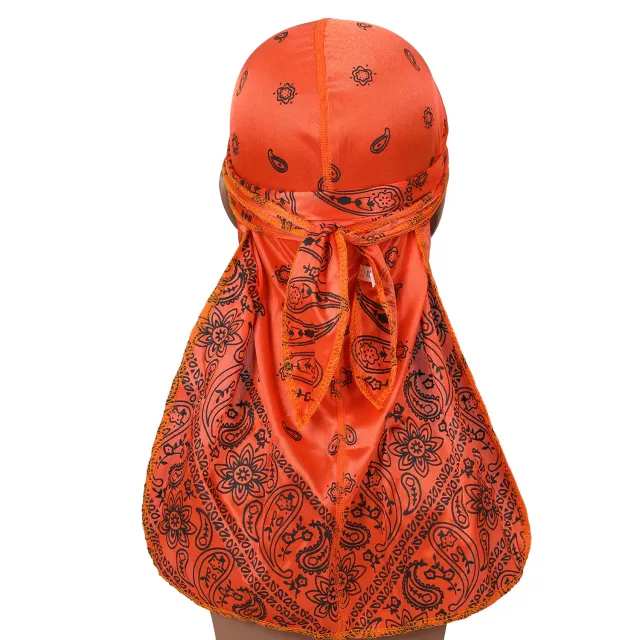 Amoeba simulation silk long tail pirate hat Orange - Shop at LoveMi