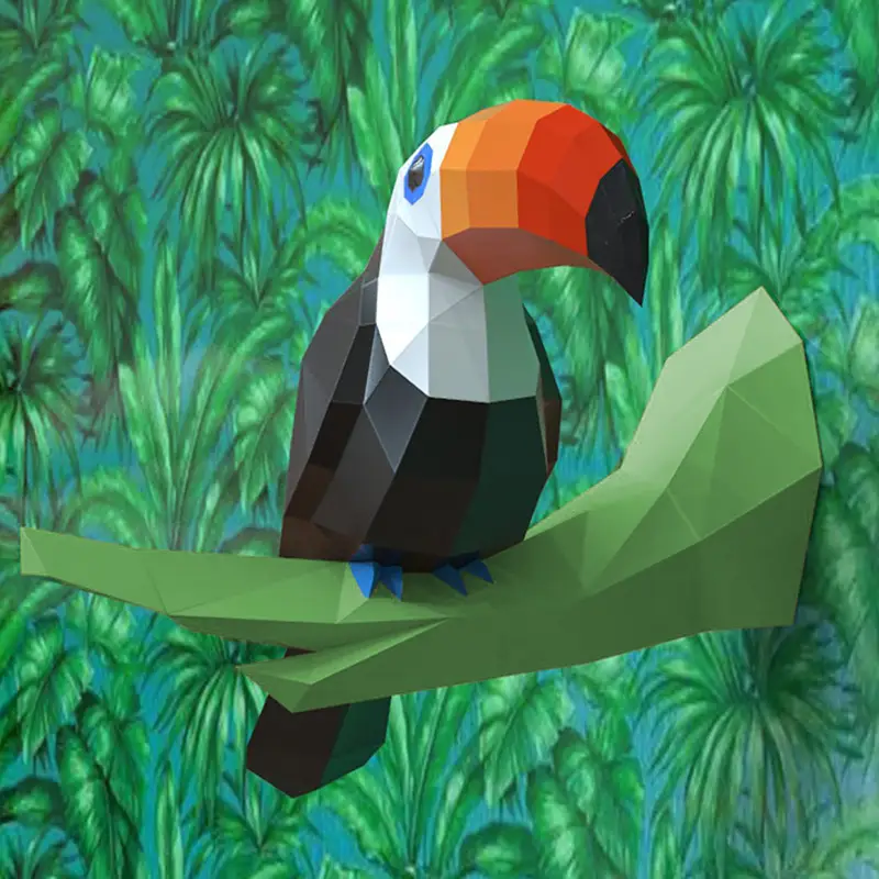Toucan Origami Model