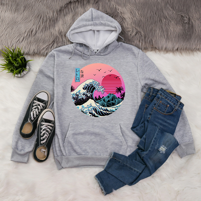 Printed hooded sweatshirt