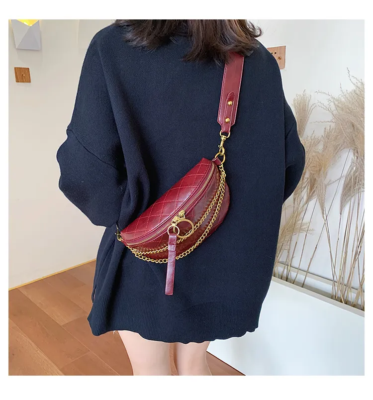 Chain saddle bag - Red