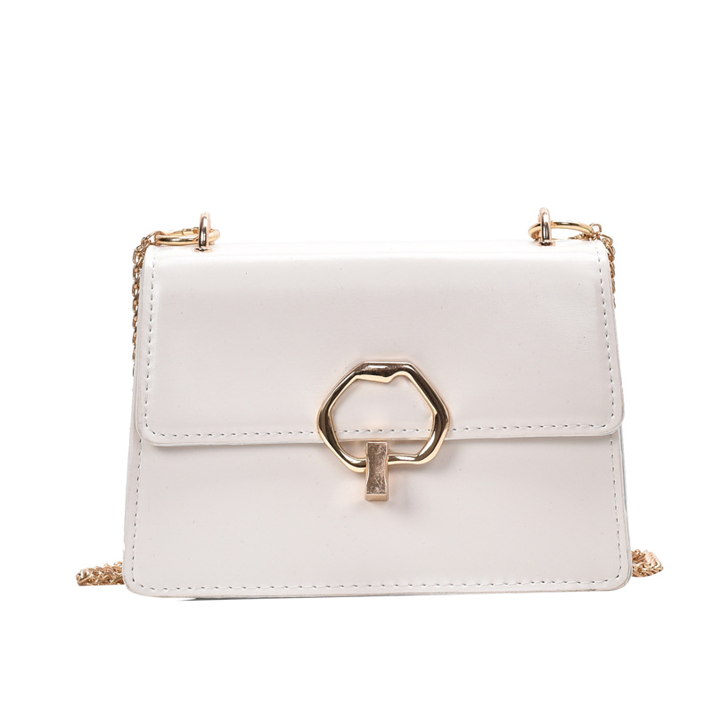Chain small square bag White - Shop at LoveMi