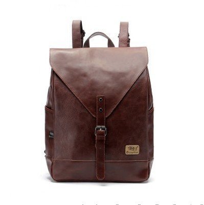 School bag student carry computer bag in Dark brown