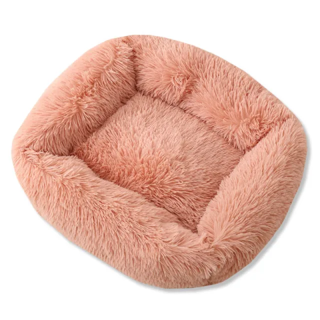 Thick Warm Plush Pet Nest Cushion Leather Pink S - Shop at LoveMi