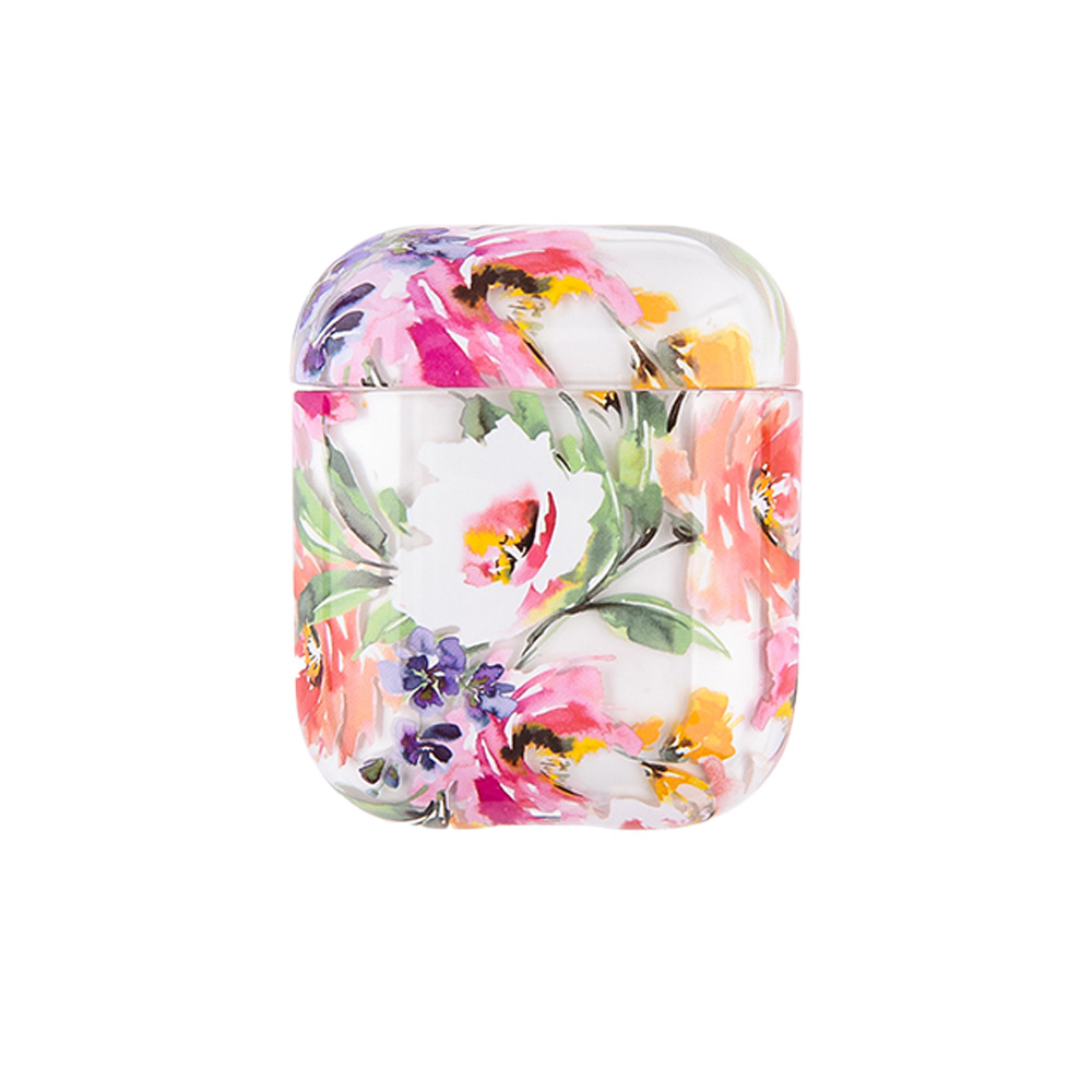 Compatible with Apple, Watercolor flower earphone cover
