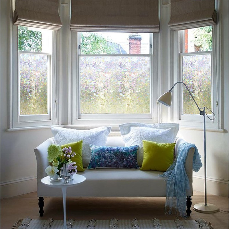 Colorful glue-free electrostatic glass film