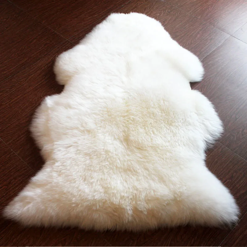 Australian pure white wool carpet - White