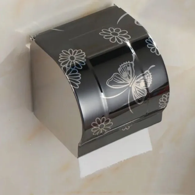 Stainless steel toilet tissue box Black - Shop at LoveMi