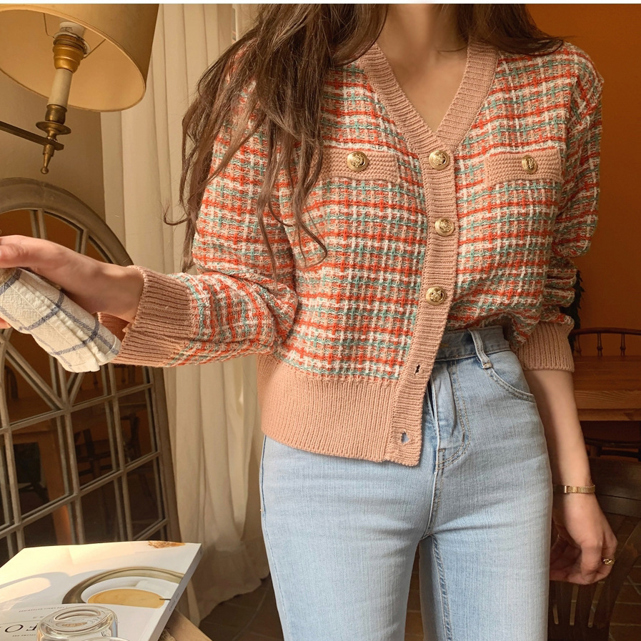 Thin net red sweater jacket