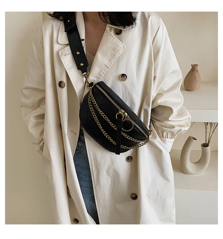 Chain saddle bag - Black