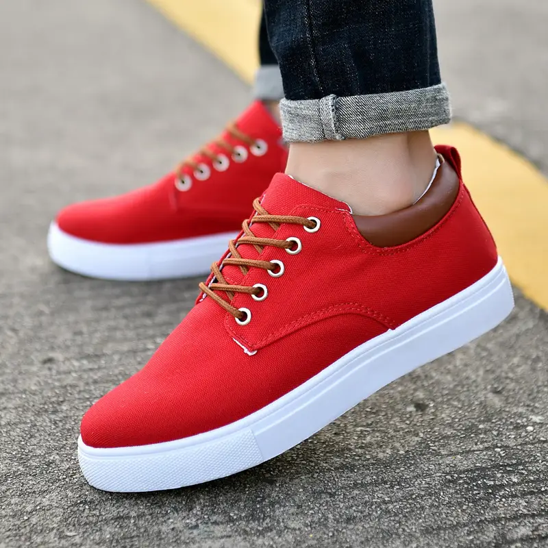 Trendy student plus size canvas shoes